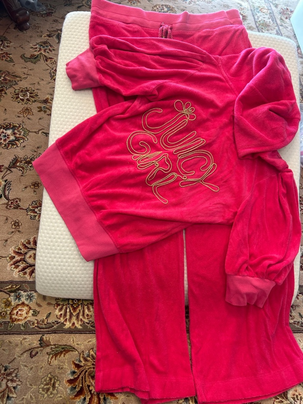 Pink Juicy Couture Original Tracksuit with Short Sleeve Jacket-S & M